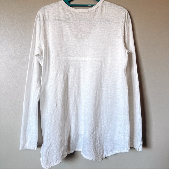 Wilt White Long Sleeve V Neck Top Size Large - Picture 8 of 8